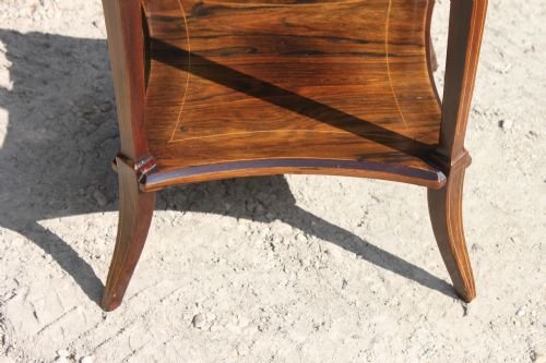 ROSEWOOD INLAID SHERATON REVIVAL OCCASIONAL TABLE - ADDITIONAL PHOTO 6