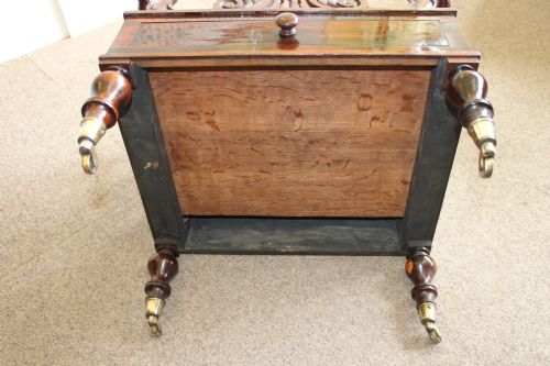 A WIILIAM IV PERIOD ROSEWOOD CANTERBURY - ADDITIONAL PHOTO 2