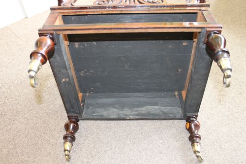 A WIILIAM IV PERIOD ROSEWOOD CANTERBURY - ADDITIONAL PHOTO 3