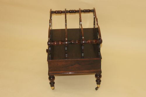 A WIILIAM IV PERIOD ROSEWOOD CANTERBURY - ADDITIONAL PHOTO 6