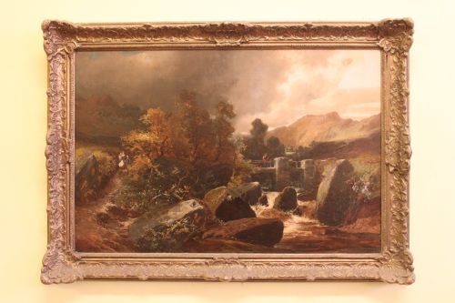 FRAMED OIL ON CANVAS BY CLARENCE ROE