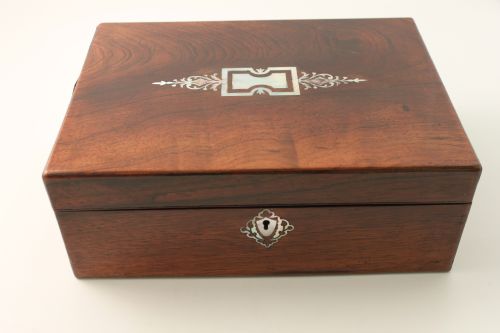 victorian writing slope - CATEGORY: ANTIQUE BOXES - DATED 1870