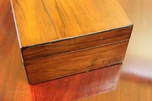 ENGLISH VICTORIAN ROSEWOOD JEWELLERY BOX - ADDITIONAL PHOTO 2
