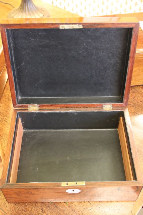 ENGLISH VICTORIAN ROSEWOOD JEWELLERY BOX - ADDITIONAL PHOTO 7