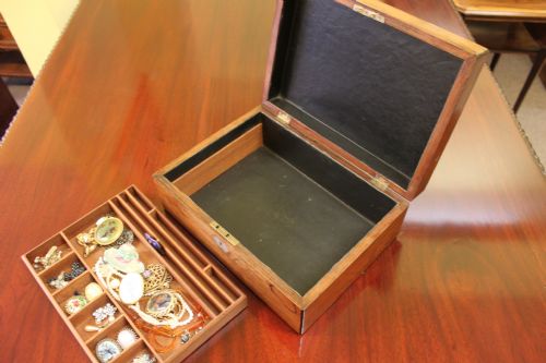 ENGLISH VICTORIAN ROSEWOOD JEWELLERY BOX - ADDITIONAL PHOTO 6