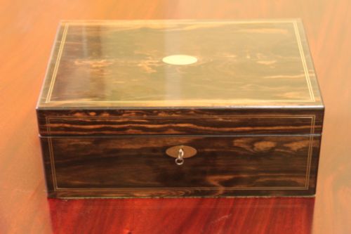 regency period coromandel writing slope - CATEGORY: ANTIQUE BOXES - DATED 1800