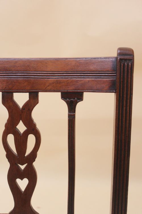 SET OF SIX COUNTRY SHERATON DINING CHAIRS - ADDITIONAL PHOTO 1