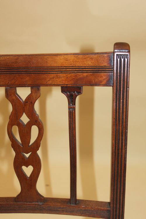 SET OF SIX COUNTRY SHERATON DINING CHAIRS - ADDITIONAL PHOTO 2