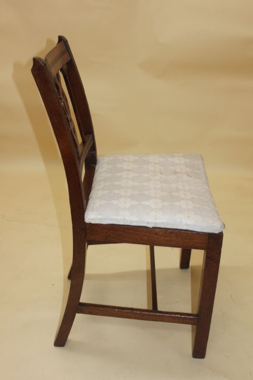SET OF SIX COUNTRY SHERATON DINING CHAIRS - ADDITIONAL PHOTO 4