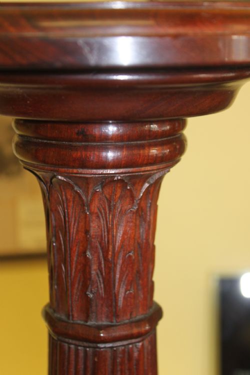 A 19TH CENTURY MAHOGANY TORCHERE - ADDITIONAL PHOTO 2