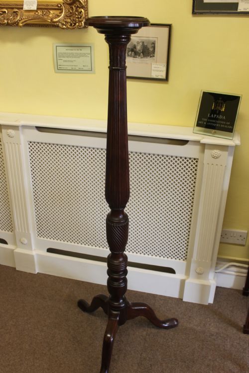 A 19TH CENTURY MAHOGANY TORCHERE - ADDITIONAL PHOTO 6