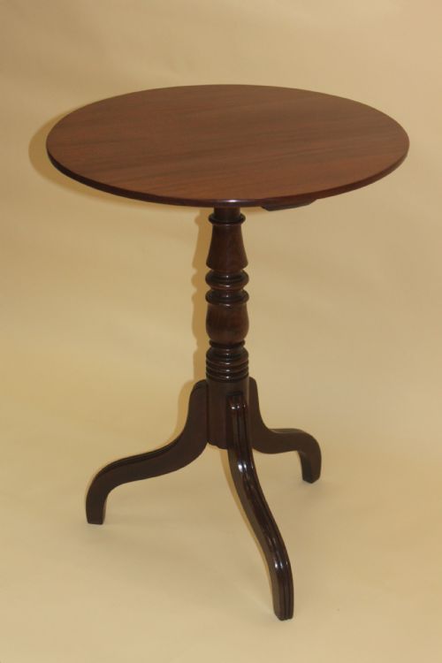 ENGLISH GEORGE III MAHOGANY TRIPOD TABLE - ADDITIONAL PHOTO 3