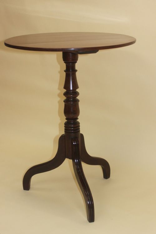 ENGLISH GEORGE III MAHOGANY TRIPOD TABLE - ADDITIONAL PHOTO 4