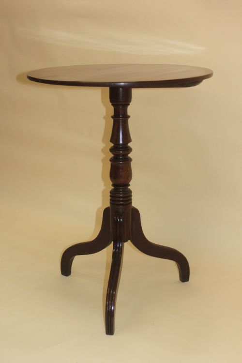 ENGLISH GEORGE III MAHOGANY TRIPOD TABLE - ADDITIONAL PHOTO 5