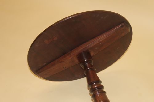 ENGLISH GEORGE III MAHOGANY TRIPOD TABLE - ADDITIONAL PHOTO 7