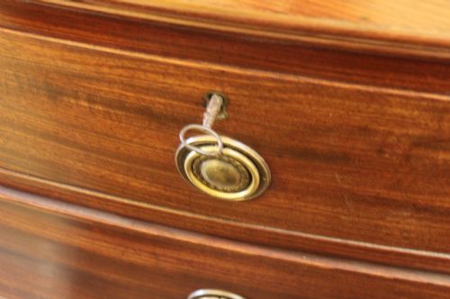 REGENCY MAHOGANY BOW FRONT CHEST - ADDITIONAL PHOTO 2