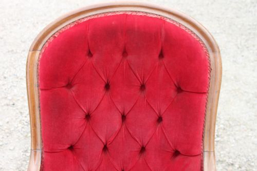A VICTORIAN MAHOGANY ARMCHAIR - ADDITIONAL PHOTO 7