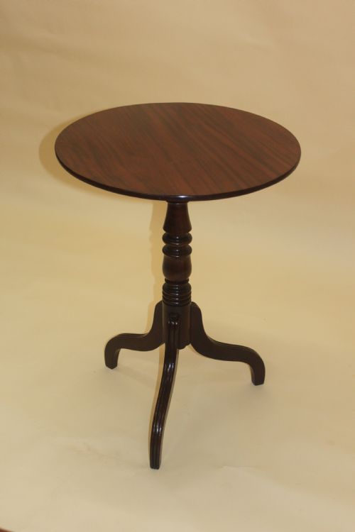 ENGLISH GEORGE III MAHOGANY TRIPOD TABLE - ADDITIONAL PHOTO 9