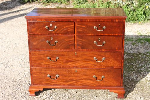 GEORGE III PERIOD CHEST OF DRAWERS