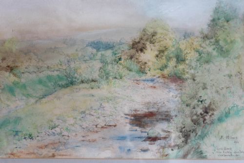 A FRAMED WATERCOLOUR BY M A HOLMES - ADDITIONAL PHOTO 2