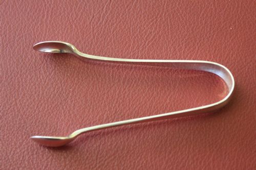 hallmarked silver sugar tongs - CATEGORY: ANTIQUE SILVER - DATED 1920