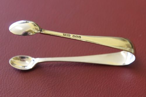 HALLMARKED SILVER SUGAR TONGS - ADDITIONAL PHOTO 2