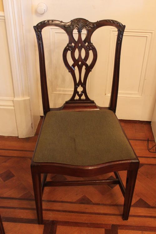 SET OF EIGHT 62 CHIPPENDALE STYLE DINING CHAIRS - ADDITIONAL PHOTO 7