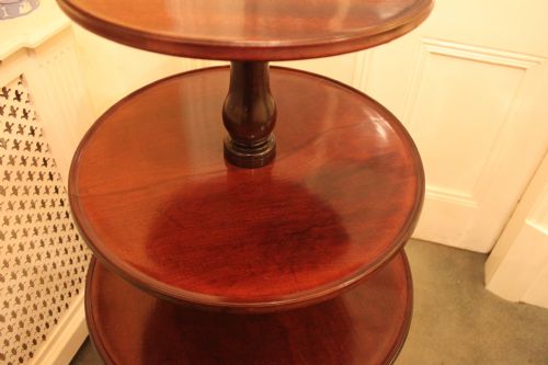 A GEORGE III PERIOD MAHOGANY DUMB WAITER - ADDITIONAL PHOTO 6