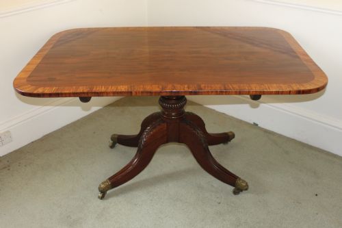 a superb and impressive mahogany and crossbanded regency period breakfast table - CATEGORY: ANTIQUE TABLES - DATED 1800