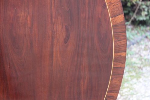 REGENCY PERIOD ROSEWOOD AND CROSSBANDED CENTRE TABLE - ADDITIONAL PHOTO 2