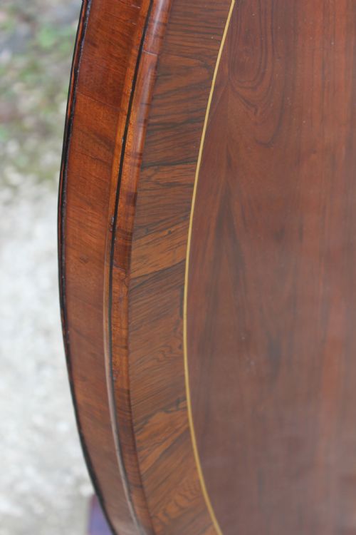 REGENCY PERIOD ROSEWOOD AND CROSSBANDED CENTRE TABLE - ADDITIONAL PHOTO 3