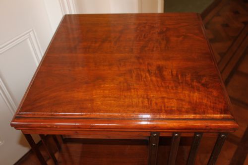 SOLID WALNUT LATE 19THEARLY 20TH CENTURY REVOLVING BOOKCASE - ADDITIONAL PHOTO 3