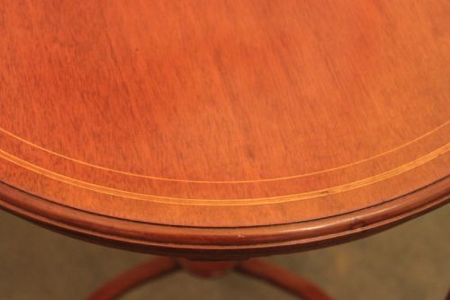 LATE 19THEARLY 20TH CENTURY EDWARDIAN INLAID MAHOGANY OCCASIONAL TABLE - ADDITIONAL PHOTO 2