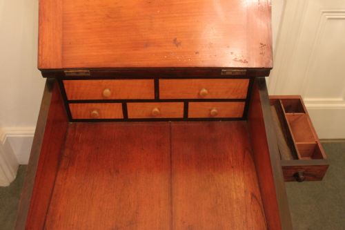 A FINE ORIGINAL REGENCY GEORGE IV ROSEWOOD DAVENPORT - ADDITIONAL PHOTO 5