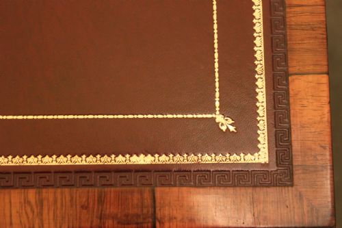 A FINE ORIGINAL REGENCY GEORGE IV ROSEWOOD DAVENPORT - ADDITIONAL PHOTO 7