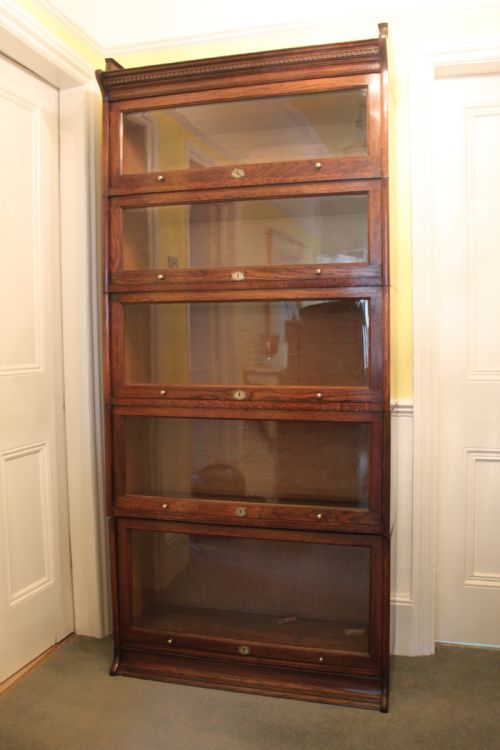 A 5SECTION OAK LEBUS GLOBEWERNICKE TYPE BOOKCASE - ADDITIONAL PHOTO 2