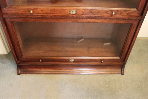 A 5SECTION OAK LEBUS GLOBEWERNICKE TYPE BOOKCASE - ADDITIONAL PHOTO 9
