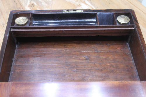 A VICTORIAN ROSEWOOD WRITING SLOPE - ADDITIONAL PHOTO 6