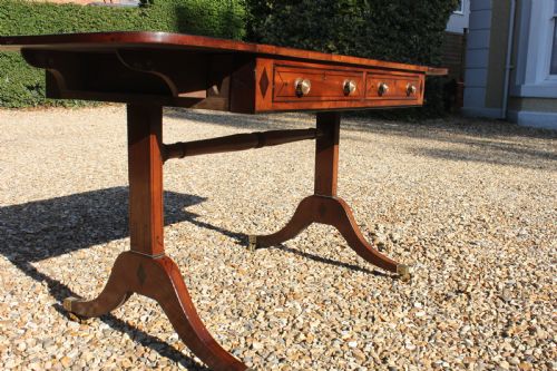 LATE 18TH CENTURY MAHOGANY AND INLAID SOFA TABLE - ADDITIONAL PHOTO 9