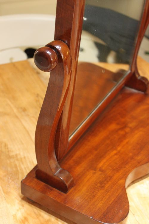 19TH CENTURY MAHOGANY DRESSING MIRROR - ADDITIONAL PHOTO 4