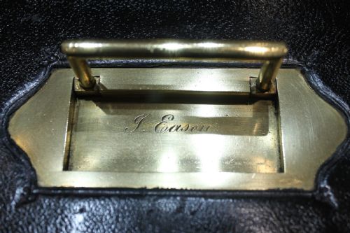 A RARE BLACK LEATHER BOUND WRITING SLOPE BY J FRYER CHARING CROSS LONDON - ADDITIONAL PHOTO 23