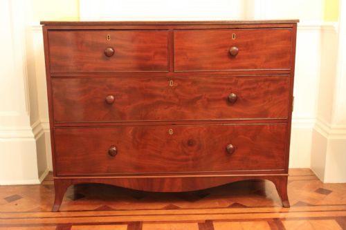 a george iv period mahogany chest - CATEGORY: ANTIQUE CHEST OF DRAWERS - DATED GEORGIAN