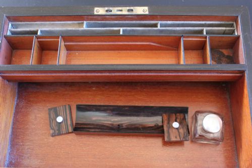 19TH CENTURY ROSEWOOD WRITING SLOPE - ADDITIONAL PHOTO 5