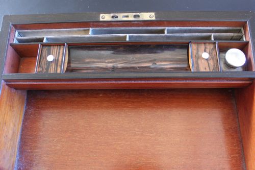 19TH CENTURY ROSEWOOD WRITING SLOPE - ADDITIONAL PHOTO 6