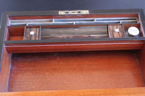 19TH CENTURY ROSEWOOD WRITING SLOPE - ADDITIONAL PHOTO 8