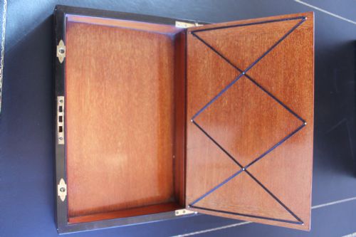 19TH CENTURY ROSEWOOD WRITING SLOPE - ADDITIONAL PHOTO 9
