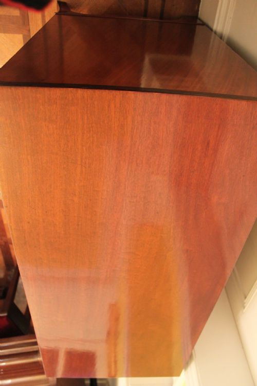 A GEORGE IV PERIOD MAHOGANY CHEST - ADDITIONAL PHOTO 8