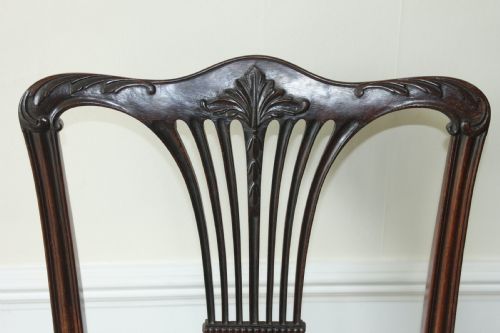 FINE PAIR OF EDWARDIAN HALL CHAIRS - ADDITIONAL PHOTO 2
