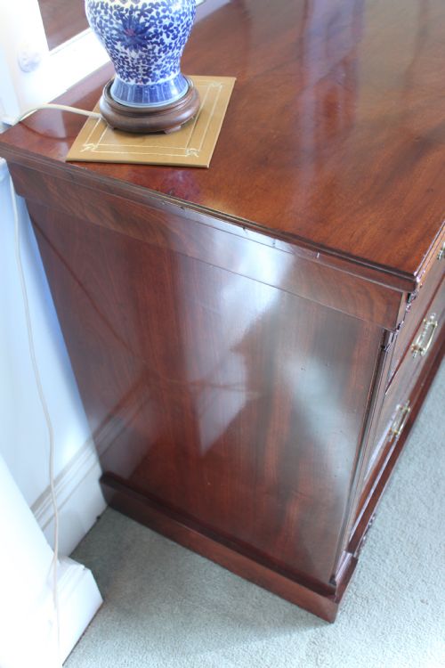 AN EARLY 19TH CENTURY EMPIRE STYLE MAHOGANY CHEST OF DRAWERS - ADDITIONAL PHOTO 7