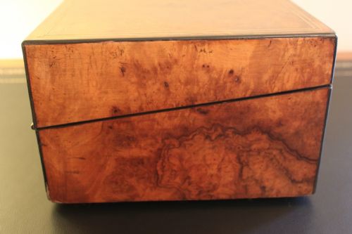 VICTORIAN WRITING SLOPE WALNUT WITH SECRET DRAWERS - ADDITIONAL PHOTO 2